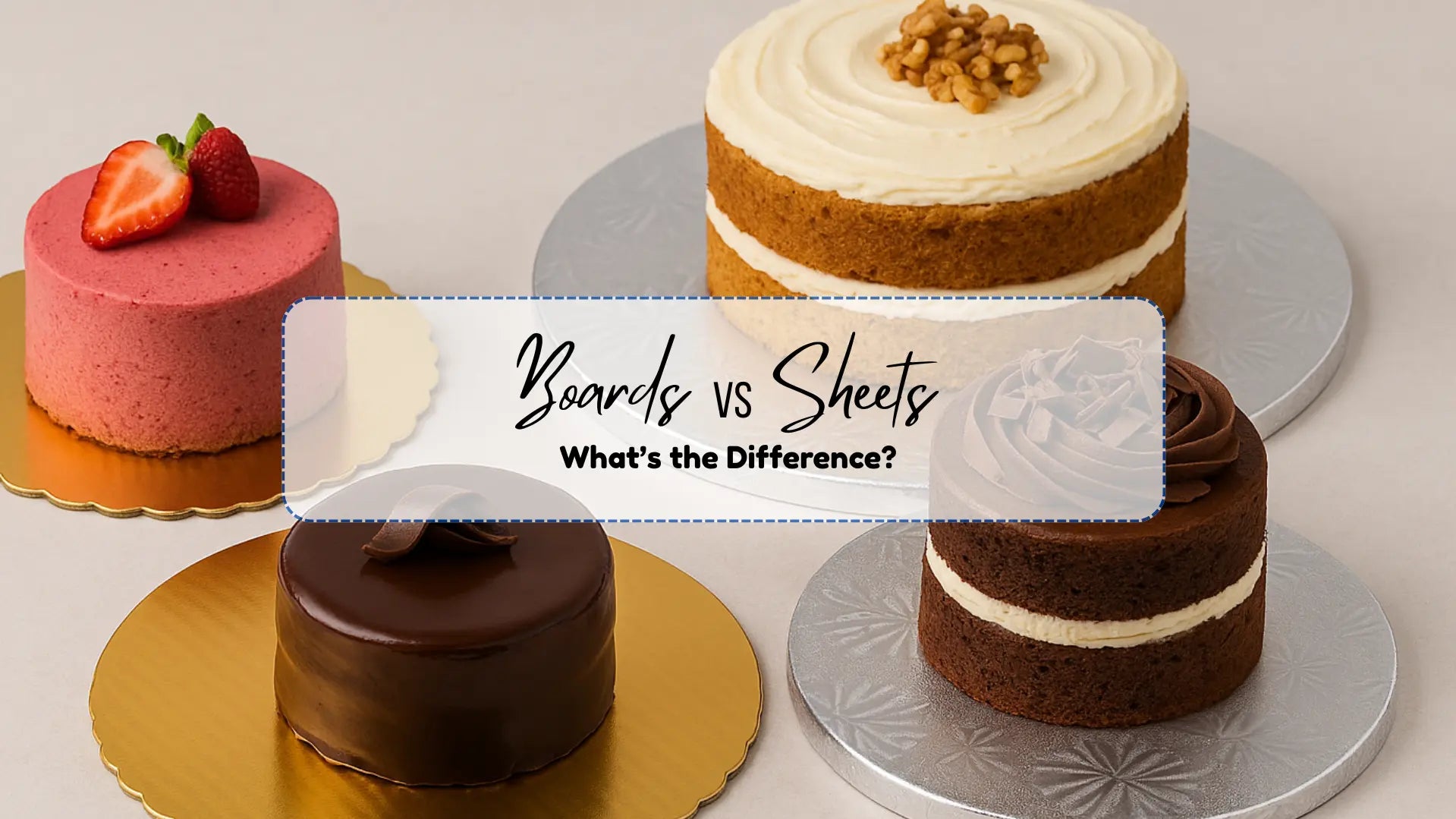 Cake Boards vs. Cake Sheets: What’s the Difference?