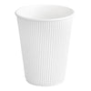 12 Oz Ripple Wall Hot Paper Cup White