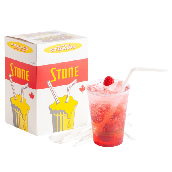 8" Flexible Straws Wrapped 71900 - 400/Pack