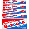 Bazooka - Wallet Pack Bubblegum Original & Blue Raspberry 10 Pcs - 12 Packs