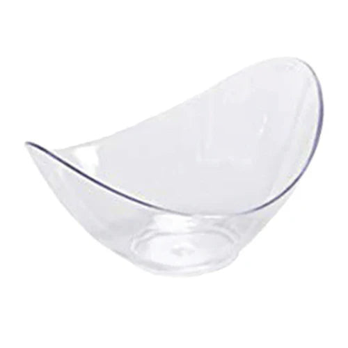 2 Oz Clear Oval Mini Dessert Bowls - 12/Pack