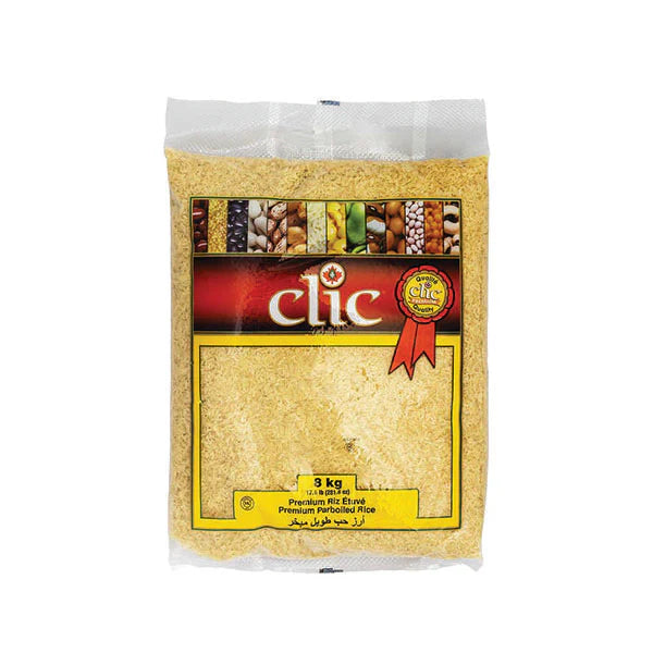 Clic - Premium Parboiled Rice - 8 Kg