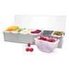 Condiment Holder with Stainless Steel Base - 6