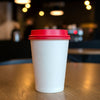 DURA - 10-24 Oz - 90mm Dome Sip Lids Red - 20x 50 / Case