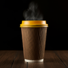 DURA - 10-24 Oz - 90mm Dome Sip Lids Yellow - 20 x 50 / Case