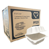 Ecopax - 6" x 6" x 3.25" PP Microwavable Take Out Container White - 250/Case