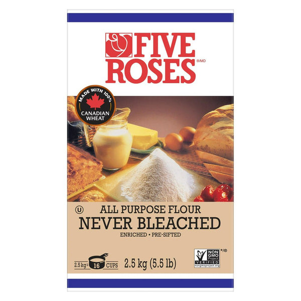 Five Roses All Purpose Flour Never Bleached 2.5 Kg