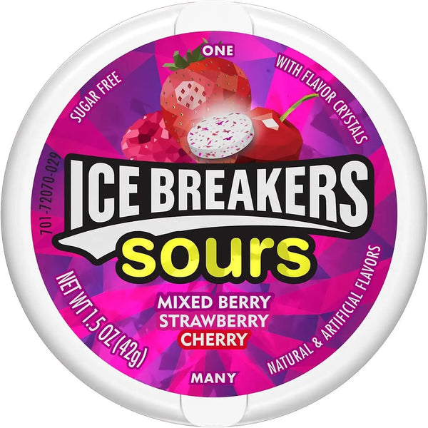 Ice Breakers - Mints Sours Mixed Berry - 8 x 42g