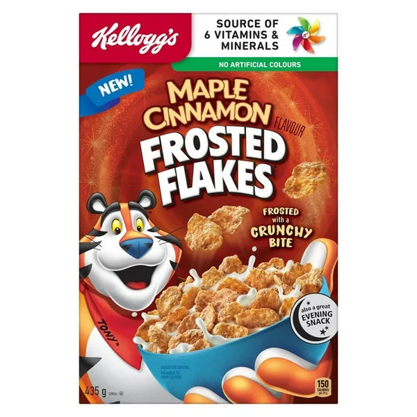 Kellogg's - Frosted Flakes Maple Cinnamon Flavor Cereal - 435g