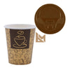 White Coffee Cups and Lids Set