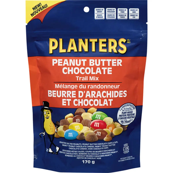 Planters Peanut Butter Chocolate Trail Mix 8 x 170g