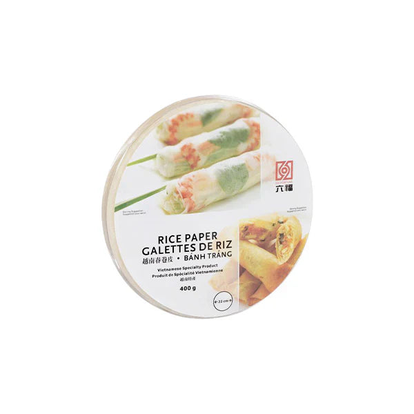 Six Fortune - Rice Paper 22cm - 2 x 400g