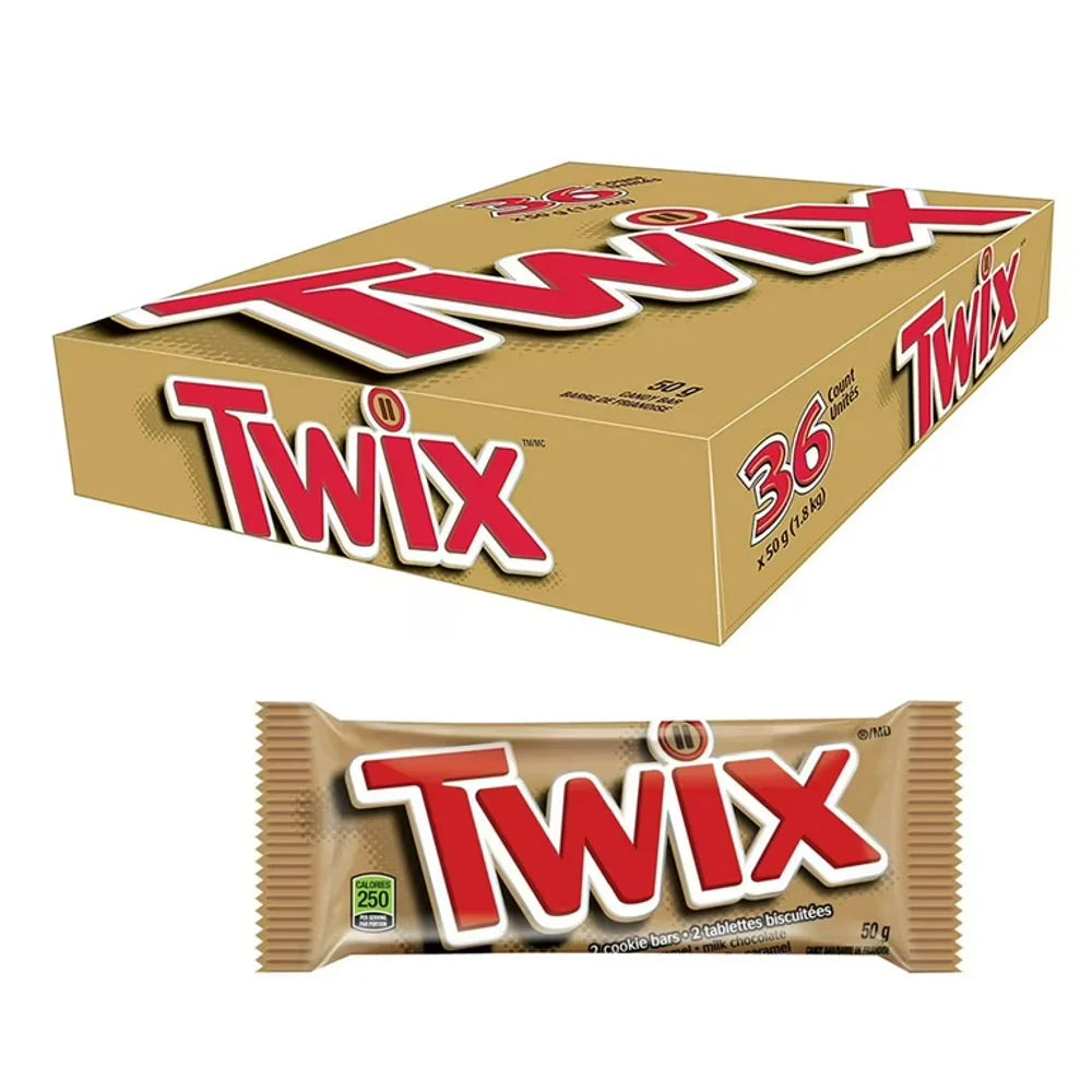 Twix Chocolate Bar 36 x 50g, Wholesale Snacks Supplier Near Me – Mega Store