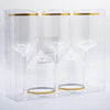 Wine Glass With Gold Rim