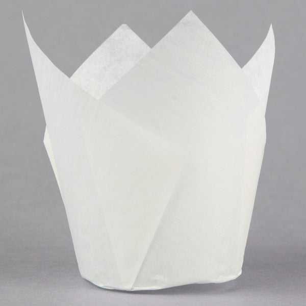 Enjay - 2" x 6.25" White Paper Tulip Cup - 10 x 100pcs/Case - Megastore