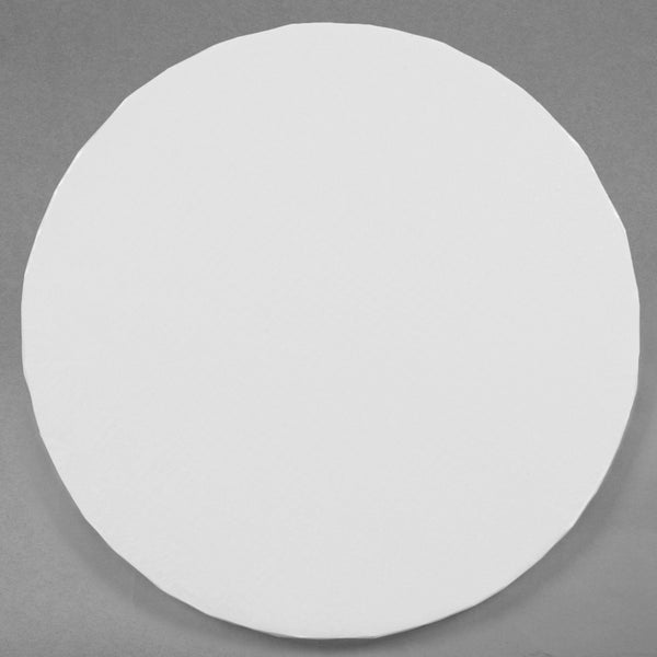 Enjay - 8" Round x 1/2" Thick White Cake Board - 12/Case - Megastore