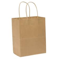 Friends - Kraft 8x5x11 Paper Bag With Handle- 200/Pack - Megastore
