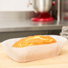Lapaco - 660-000 - 5.75" x 4.5" Mini White Dry-Waxed Fluted Oblong Loaf Liners - 500/Pack - Megastore