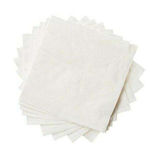 MC - 1 Ply 1/4 Fold White Beverage / Cocktail Napkins - 500/Pack - Megastore
