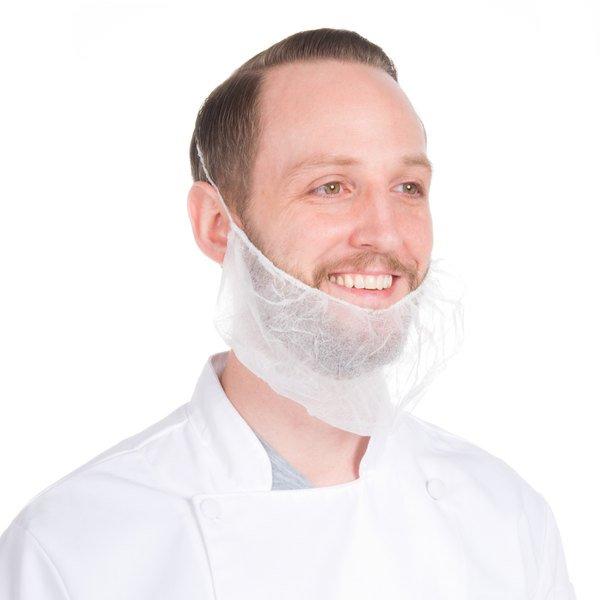 MC - Beard Cover White - 10 x 100/Pack - Megastore
