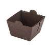 Novacart - 1.8" x 1.5" - 2 Oz Easybake Brown Paper Baking Cube Mold - 80/Pack - Megastore