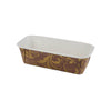 Novacart - 6.25" x 2.125" x 2" - 12 Oz PET Laminated Loaf Mold Brown/Gold - 80/Pack - Megastore