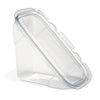 Placon - SW4-000T-W Crystal Seal Angled Hinged Sandwich Wedge - 200/Case - Megastore