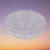 Polar Pak - 9" Hinged Plastic Shallow Pie Clamshell Container - 200/Case - Megastore