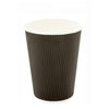 Pronto - 12 Oz Ripple Wall Hot Paper Cup Black - 20 x 25 / Case - Megastore