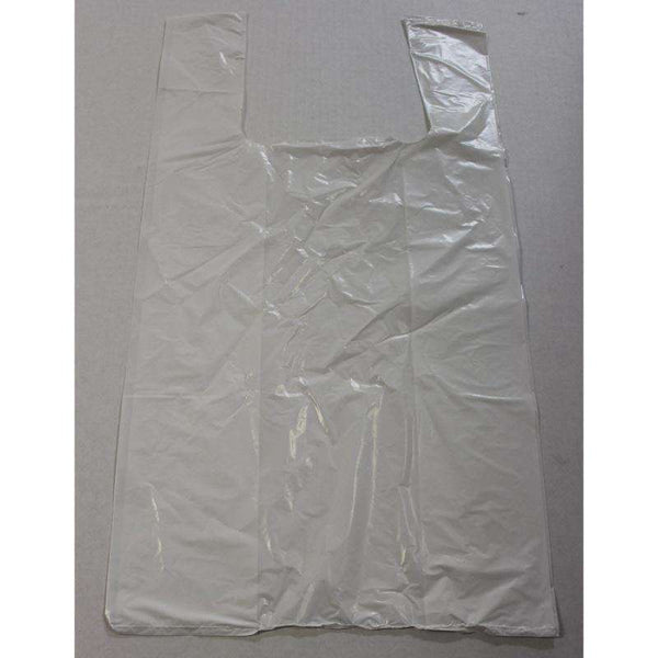 S4 White - Low Density T-Shirt Shopping Bags 18"x 21"- 1000/Case - Megastore