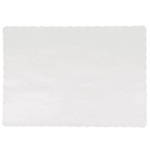 Sanfacon - 150 - White Plain Placemats - 1000 / Pack - Megastore