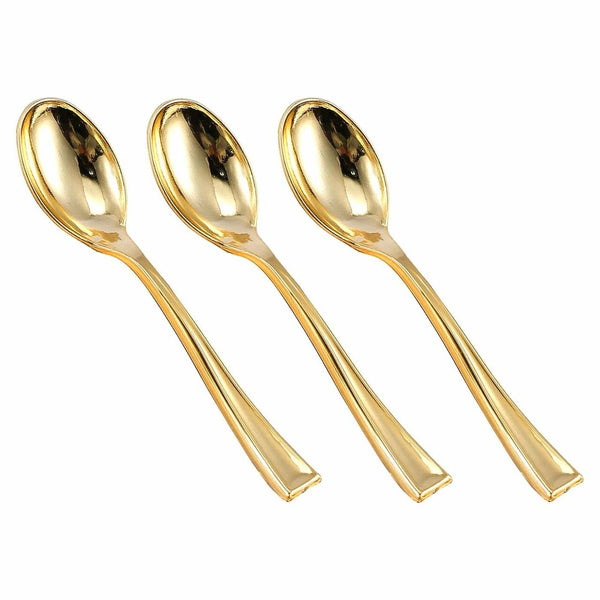 Stellar - Gold Look Premium Plastic Tea Spoon - 20/Pack - Megastore
