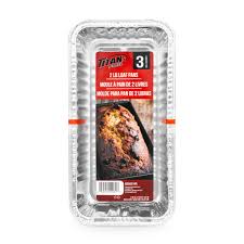 Titan - 8" x 3.75" x 2.5" - 2 Lbs Rectangular Foil Loaf Pan - 3/Pack - Megastore