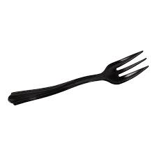 Yeseco - Mini Black PP Fork 88MM - 250/Pack - Megastore