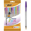 BIC - Cristal BallPoint Pens Assorted -10 / Pack - Mega Store