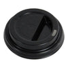 E2E - 10-24 Oz - 90mm Dome Sip Lids Black - 10 x 50 / Case - Mega Store