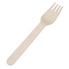 ECO PLUS - Compostable Birch Wood Fork Unwrapped Natural - 100/Pack - Mega Store