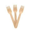 ECO PLUS - Compostable Birch Wood Fork Unwrapped Natural - 20 x 100/Case - Mega Store