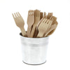 ECO PLUS - Compostable Birch Wood Fork Unwrapped Natural - 5 x 100/Pack - Mega Store