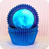 Enjay - 2" x 1.25 x 4.5" Blue Brite Foil Baking Cup - 20 x 500/Case - Mega Store