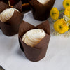 Enjay - 2" x 3 1/4" Dark Brown Tulip Baking Cup - 10 x 100pcs/Case - Mega Store