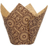 Enjay - 2" x 3.25" Dark Brown Mariposa Printed Tulip Cup - 10 x 100pcs/Case - Mega Store