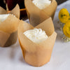 Enjay - 2" x 3.25" Natural Tulip Baking Cup - 10 x 100pcs/Case - Mega Store