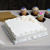 Enjay - 8" x 8" x 1/2" Square Silver Cake Board - 12/Case - Mega Store