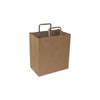 Kraft - 11" x 6.75" x 12" Kraft Paper Bag With Handle - 250/Case - Mega Store
