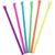 MC - 8" Spoon Straw Multicolor Unwrapped - 100 / Pack - Mega Store