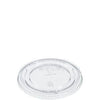 MC - Clear Flat Lid Straw Slot For 12 Oz Cold Cups - 1000/Case - Mega Store