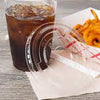 MC - Clear Flat Lid Straw Slot For 12 Oz Cold Cups - 1000/Case - Mega Store
