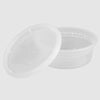 PCM - S-08 - 8 Oz Clear Microwavable Deli Container Combo - 24 Sets - Mega Store