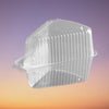 Polar Pak - 5" Extra Deep Dome Hinged Clear Pie/Cake Slice Container - 100/Pack - Mega Store